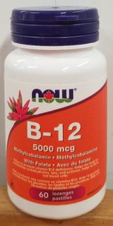 Vitamin B12 - 5000 with Folate (NOW)